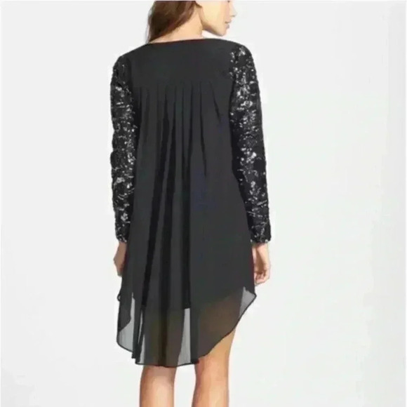 Dress The Population Sequin Sleeve Dress - Picture 2 of 7